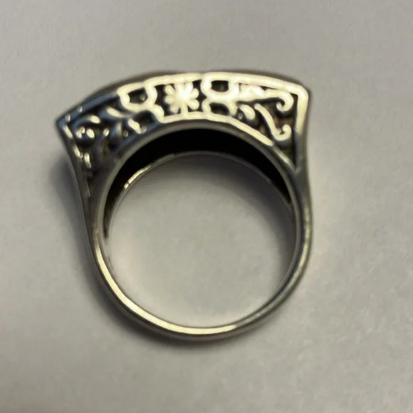 Mother of Pearl Inlaid Silver Tig - Picture 2 of 3